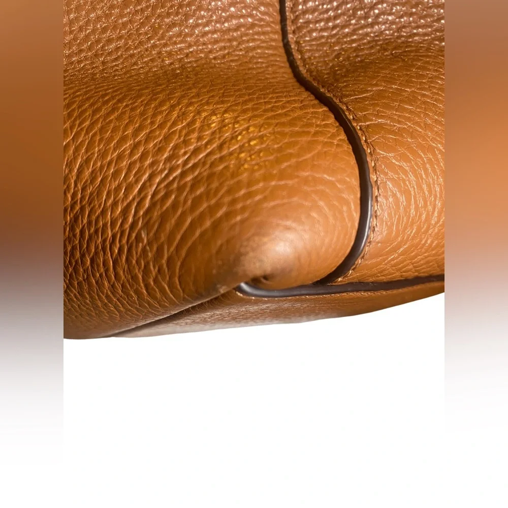 Coach Brown Leather Tote Bag - Picture 6 of 16